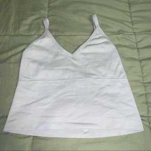 SOLD ❌ White Cross Back Sports Bra / Top